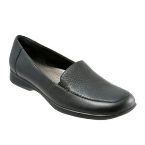 Trotters Jenn Loafers Black Leather Upper Antimicrobial Comfort Shoes Size 9